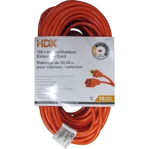 [Home Depot] HDX 100 ft. 16 Gauge 10 Amps Indoor & Outdoor Light Duty Extension Cord- $34.98 (reg $50)
