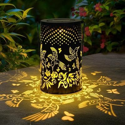 Ninonly Hummingbird Solar Lanterns Outdoor Waterproof