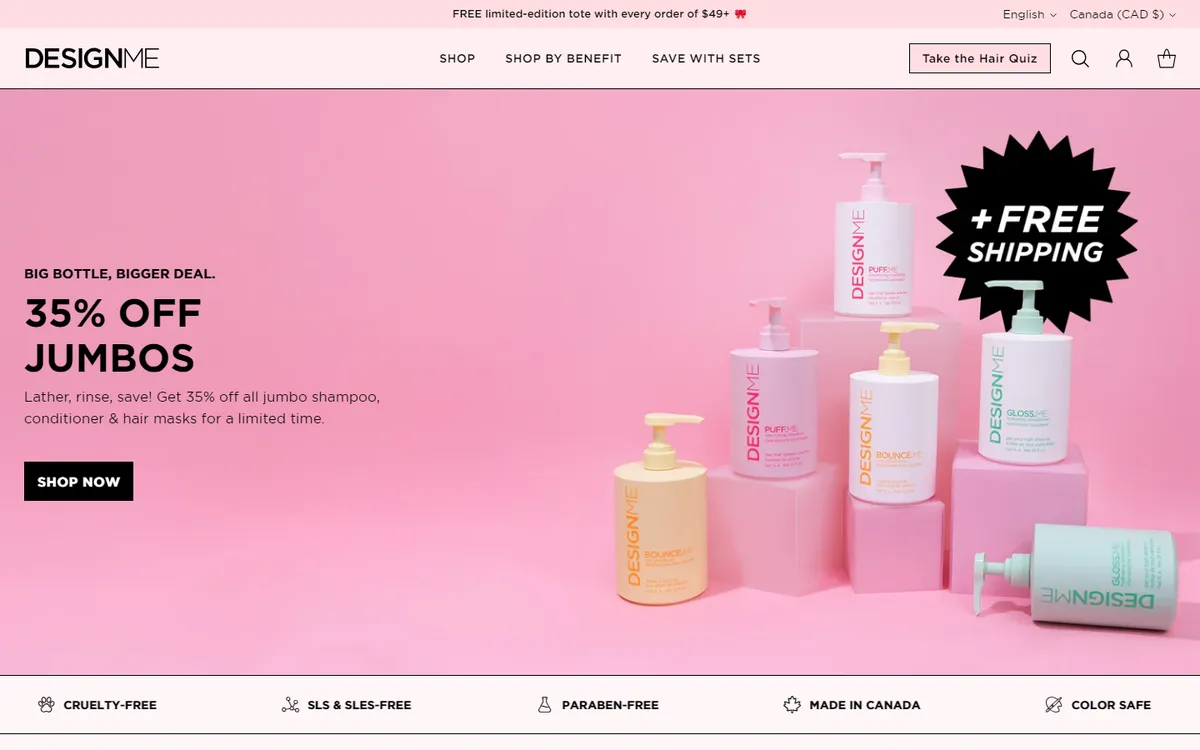 Designme website screenshot